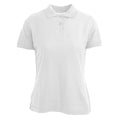 White - Front - Absolute Apparel Womens-Ladies Diva Polo