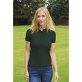 Bottle Green - Back - Absolute Apparel Womens-Ladies Diva Polo