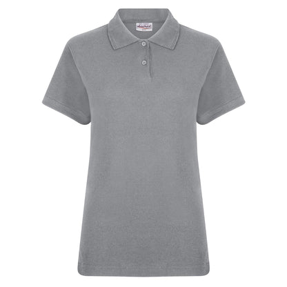 Sports Grey - Front - Absolute Apparel Womens-Ladies Elegant Fitted Polo