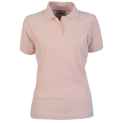 Light Pink - Front - Absolute Apparel Womens-Ladies Elegant Fitted Polo
