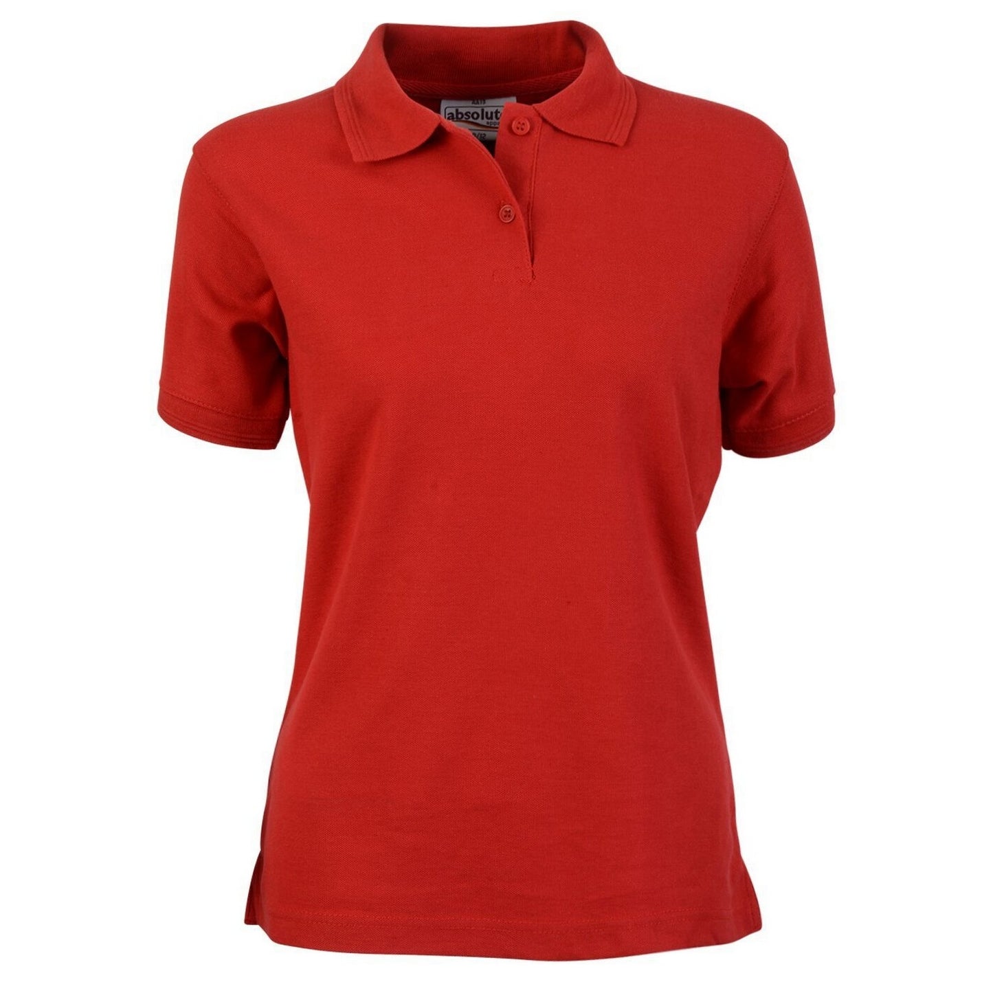 Red - Front - Absolute Apparel Womens-Ladies Elegant Fitted Polo