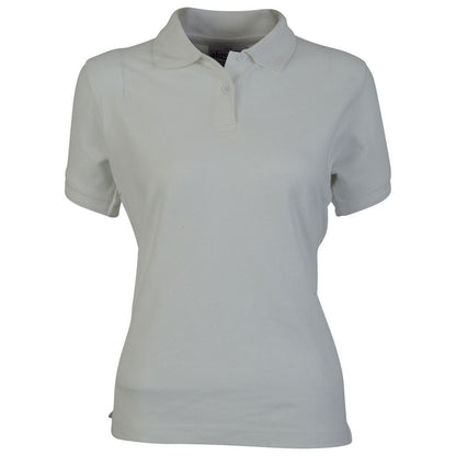 White - Front - Absolute Apparel Womens-Ladies Elegant Fitted Polo