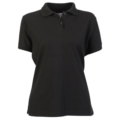 Black - Front - Absolute Apparel Womens-Ladies Elegant Fitted Polo