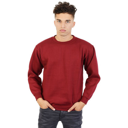 Burgundy - Back - Absolute Apparel Mens Magnum Sweat