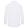White - Lifestyle - Absolute Apparel Mens Long Sleeved Classic Poplin  Shirt