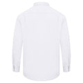 White - Lifestyle - Absolute Apparel Mens Long Sleeved Classic Poplin  Shirt