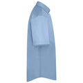 Light Blue - Lifestyle - Absolute Apparel Mens Short Sleeved Classic Poplin Shirt