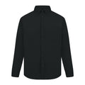 Black - Back - Absolute Apparel Mens Long Sleeved Oxford Shirt