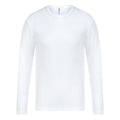 White - Front - Absolute Apparel Mens Thermal Long Sleeve T-Shirt