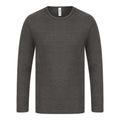 Charcoal - Front - Absolute Apparel Mens Thermal Long Sleeve T-Shirt