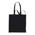 Black - Front - Absolute Apparel Cotton Shopper Bag