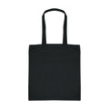 Black - Back - Absolute Apparel Cotton Shopper Bag