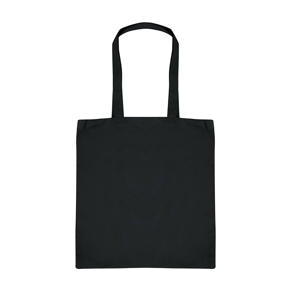 Black - Back - Absolute Apparel Cotton Shopper Bag