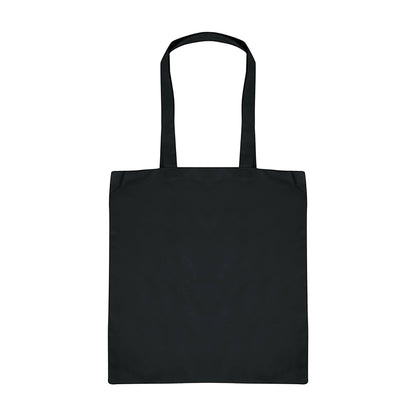 Black - Back - Absolute Apparel Cotton Shopper Bag