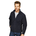 Navy - Back - Absolute Apparel Mens Alaska Full Zip Fleece