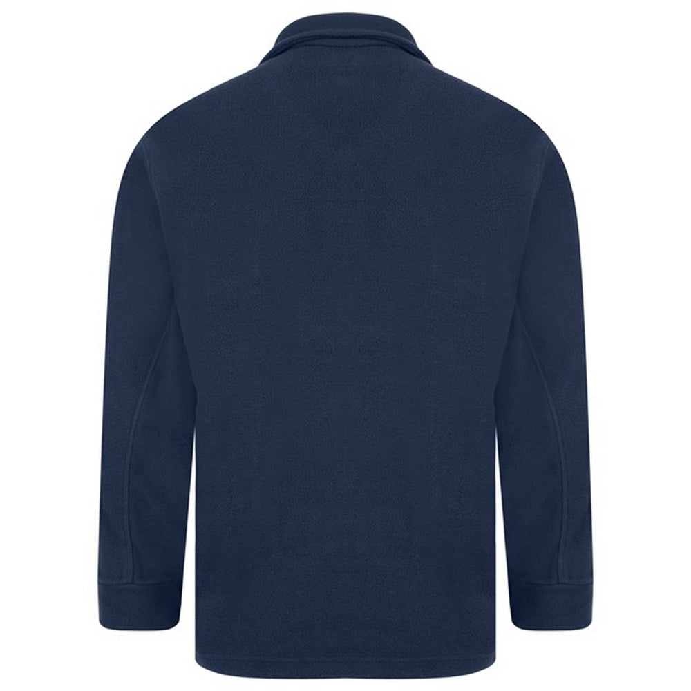 Navy - Side - Absolute Apparel Mens Alaska Full Zip Fleece