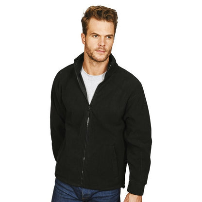 Black Opal - Back - Absolute Apparel Mens Alaska Full Zip Fleece