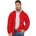 Red - Back - Absolute Apparel Heritage Full Zip Fleece