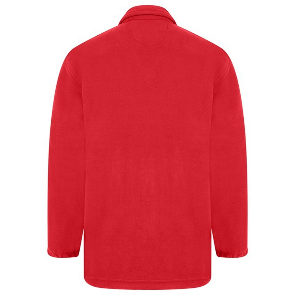 Red - Side - Absolute Apparel Heritage Full Zip Fleece