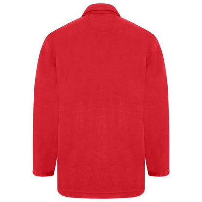 Red - Side - Absolute Apparel Heritage Full Zip Fleece