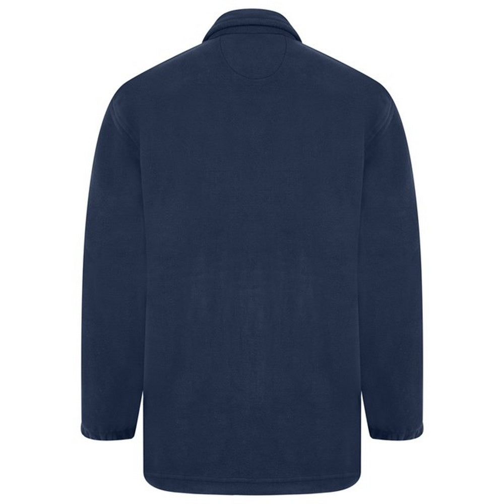 Navy - Side - Absolute Apparel Heritage Full Zip Fleece