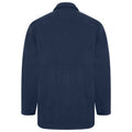 Navy - Side - Absolute Apparel Heritage Full Zip Fleece