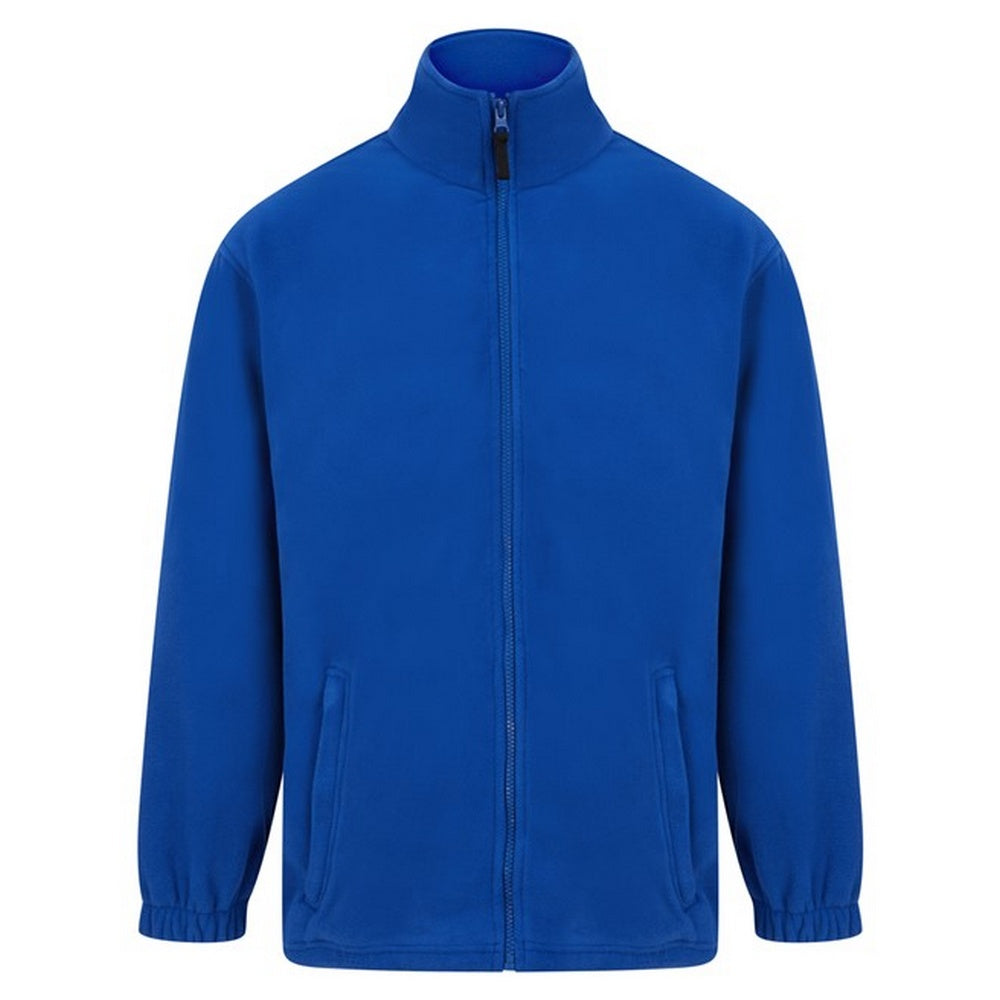 Royal - Front - Absolute Apparel Heritage Full Zip Fleece