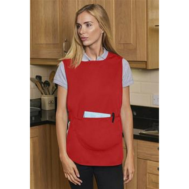 Red - Back - Absolute Apparel Adults Workwear Tabard With Pocket