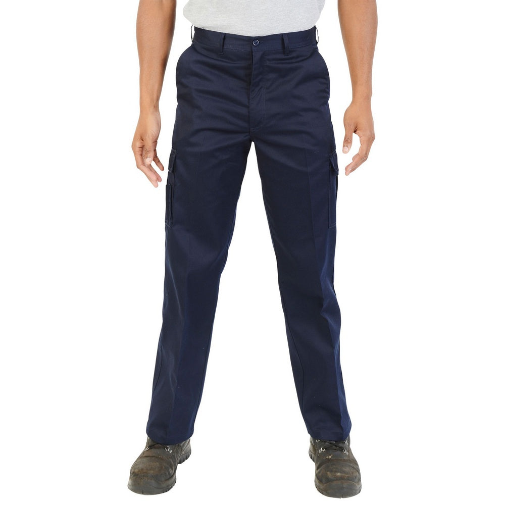 Navy - Back - Absolute Apparel Mens Combat Workwear Trouser