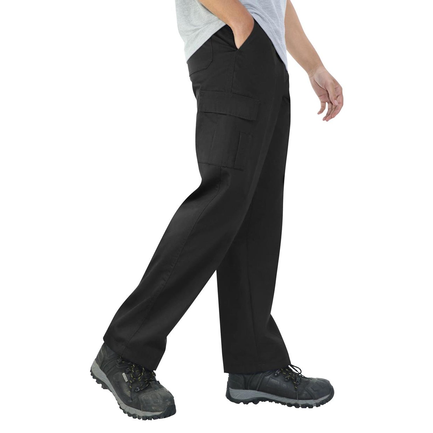 Black - Lifestyle - Absolute Apparel Mens Combat Workwear Trouser