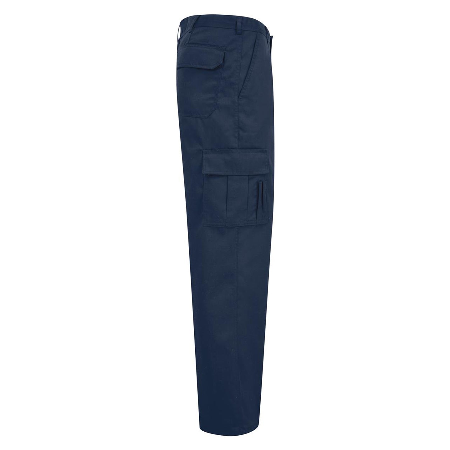 Navy - Side - Absolute Apparel Mens Combat Workwear Trouser