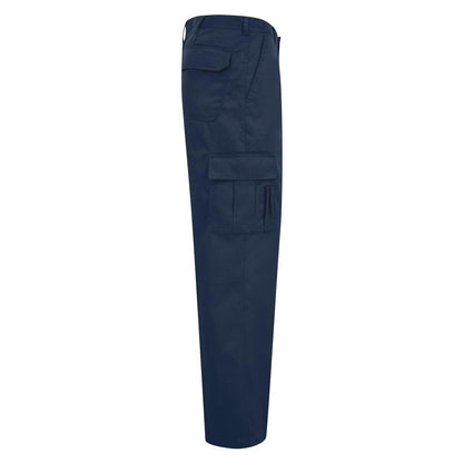Navy - Side - Absolute Apparel Mens Combat Workwear Trouser