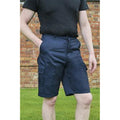 Navy - Front - Absolute Apparel Mens Cargo Workwear Shorts