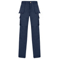 Navy - Front - Absolute Apparel Mens Workwear Utility Cargo Trouser