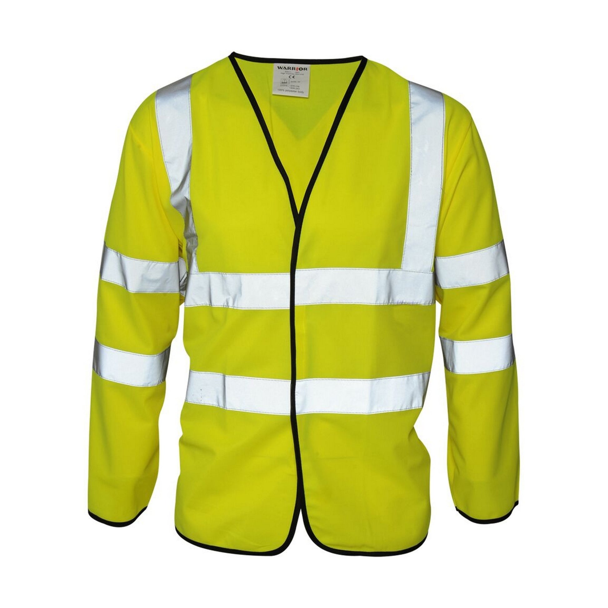 Saturn Yellow - Front - Absolute Apparel Mens Hi Viz Coatlet