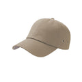 Khaki - Front - Atlantis Action 6 Panel Chino Baseball Cap