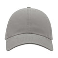 Grey - Back - Atlantis Action 6 Panel Chino Baseball Cap