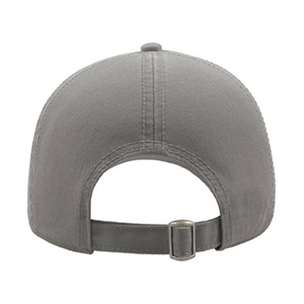Grey - Side - Atlantis Action 6 Panel Chino Baseball Cap