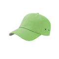 Green - Front - Atlantis Action 6 Panel Chino Baseball Cap