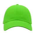 Green - Back - Atlantis Action 6 Panel Chino Baseball Cap