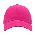 Fuchsia - Back - Atlantis Action 6 Panel Chino Baseball Cap