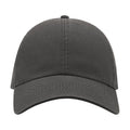 Dark Grey - Back - Atlantis Action 6 Panel Chino Baseball Cap