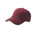 Burgundy - Front - Atlantis Action 6 Panel Chino Baseball Cap