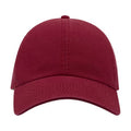 Burgundy - Back - Atlantis Action 6 Panel Chino Baseball Cap