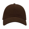 Brown - Back - Atlantis Action 6 Panel Chino Baseball Cap