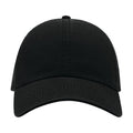 Black - Back - Atlantis Action 6 Panel Chino Baseball Cap