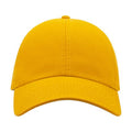 Yellow - Back - Atlantis Action 6 Panel Chino Baseball Cap