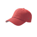 Red - Front - Atlantis Action 6 Panel Chino Baseball Cap