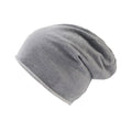 Grey - Front - Atlantis Brooklin Raw Edge Jersey Beanie