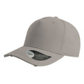 Grey - Front - Atlantis Cargo Weathered Visor 5 Panel Cap